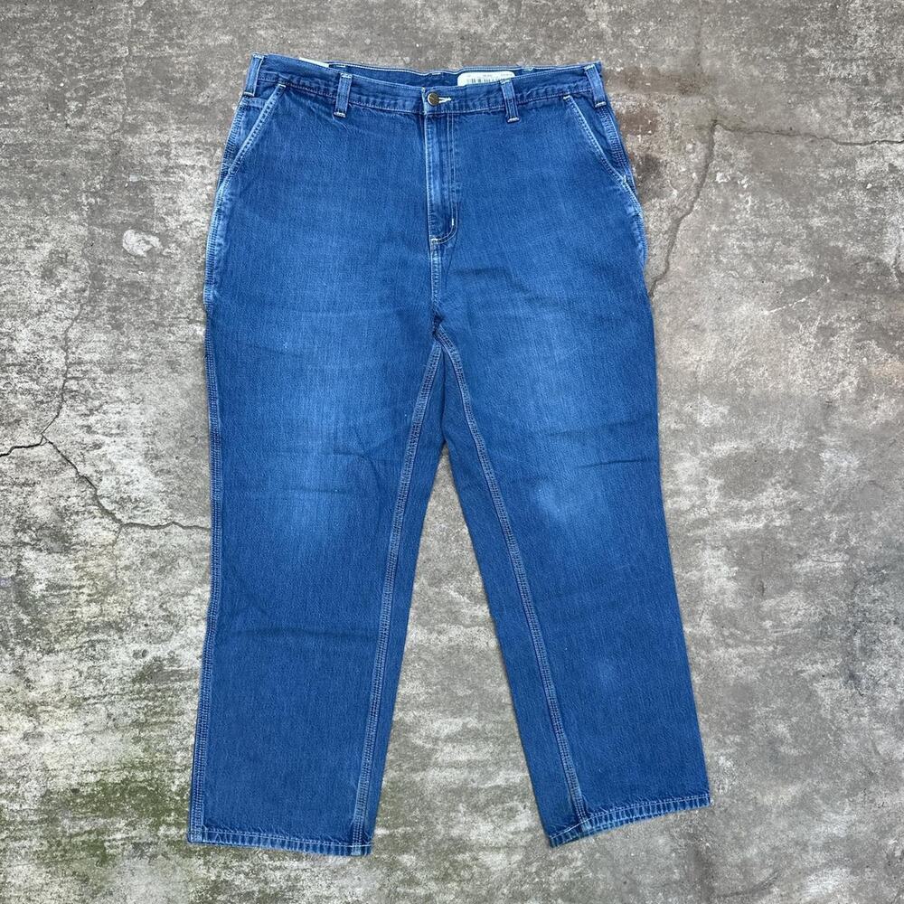 Carhartt Jeans Carpenter Denim Straight Leg High Rise Blue Size 38/30